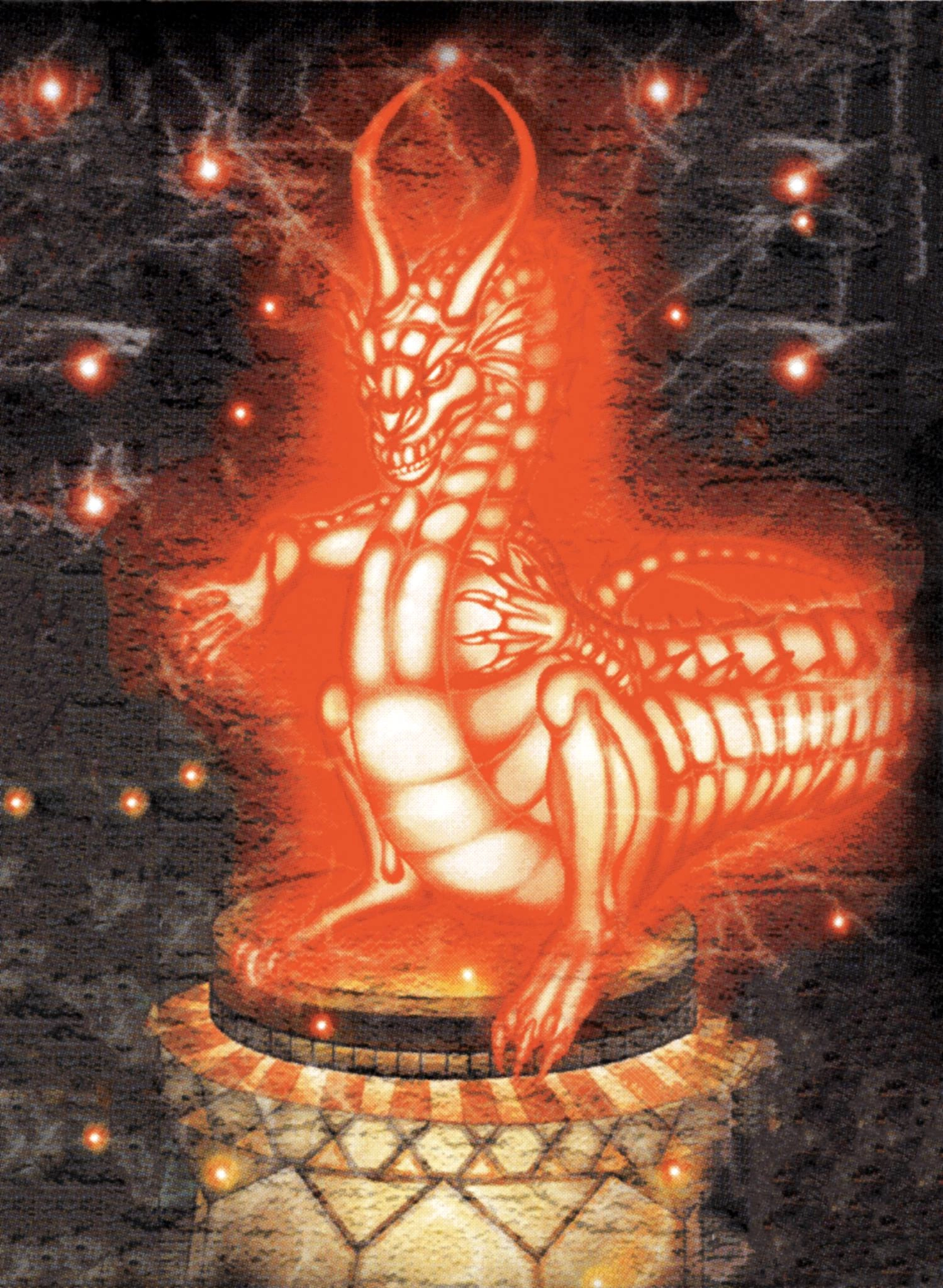 Ilustración de la baraja dragón